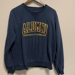 University of Lethbridge Alumni Navy Crewneck Sweatshirt Size XL
